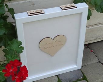 Wedding Guest Book Alternative Guest Book Guest Book Drop Box Top Custom Guest Book Rustic Guest Book GuestBook