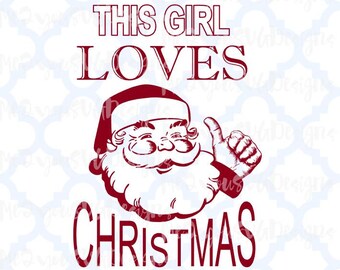 this girl loves christmas sweatshirt