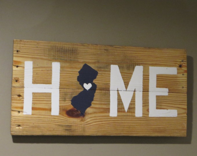 New Jersey Home Pallet Wood Sign - Pallet SIgn 10