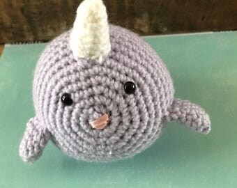 purple narwhal plush