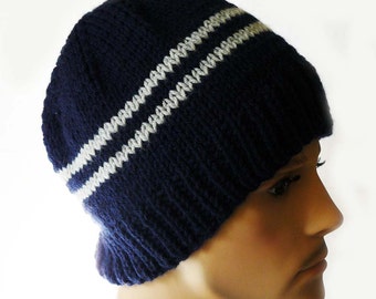 Knitting PATTERN, Knit Beanie Pattern, Mens Knit Hats Patterns, Knit ...