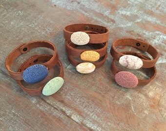 Lava rock essential oil bracelet