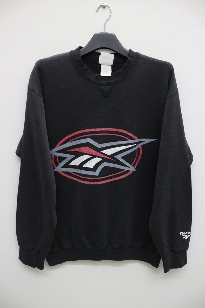 Vintage Reebok Sportswear Black Sweatshirt Sweater