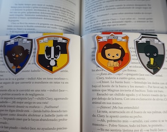 Magnetic bookmarks - Hogwarts House, Gryffindor, Hufflepuff, Ravenclaw, Slythering