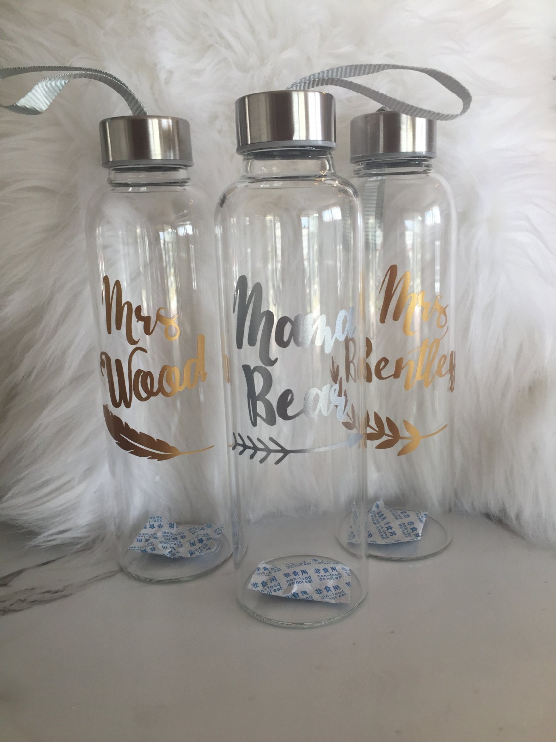 Download Personalised custom made glass drink bottles 570ml. Yellowimages Mockups