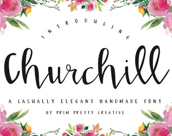 Churchill Script Font - Downloadable Font