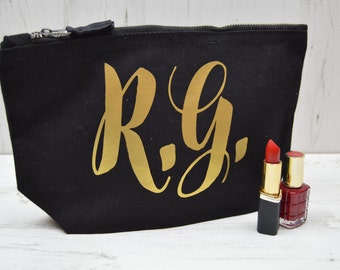Personalised Make Up Bag | Personalized Make Up Bag | Personalised Gift For Her | Personalised Costmetic Bag | Makeup Bag with Initials