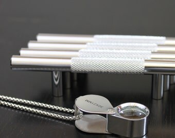 Hamilton Bowes Polished Chrome Diamond Cut 3" Inch (76.2 mm) Center to Center 5-3/4" Overall Modern Steel Bar Pull Knurled