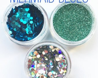 Mermaid Blues Glitter Combo 5g Pots