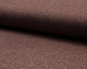 Sparkling jersey fabric, sparkling fabric, sparkling jersey brown gold, jersey lurex, fabric by the yard / half yard, european fabric