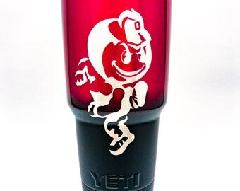 Ohio State Buckeyes Fathers Day Gift YETI - Brutus Ombre - 10, 18, 20, 30, 36, 64oz YETI Tumbler