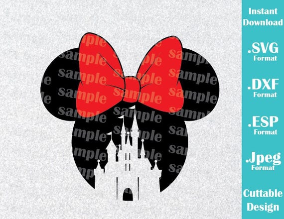 Download INSTANT DOWNLOAD SVG Disney Inspired Minnie Mouse Ears Castle