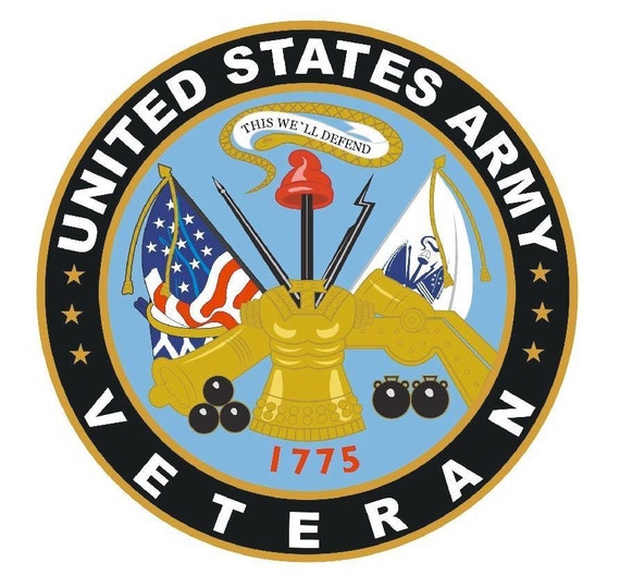 United States Army Veteran Vinyl Decal Car Window Bumper