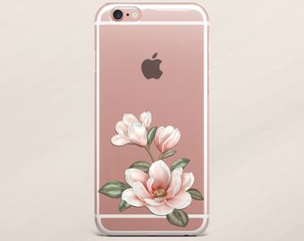 Clear Floral Case iPhone 7 Clear Case iPhone 6 Clear Case iPhone 5s Case Samsung Note 5 iPod 5 Transparent Case iPhone 7 Plus Clear Case