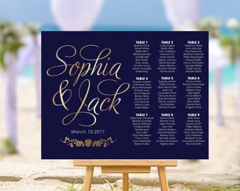 SALE 50% off, Wedding seating chart, Gold Wedding Seating Chart, Wedding Seating Chart Template, Gold Confetti Wedding Seating Chart | W13SE