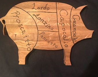 Pig cutting board | Etsy
