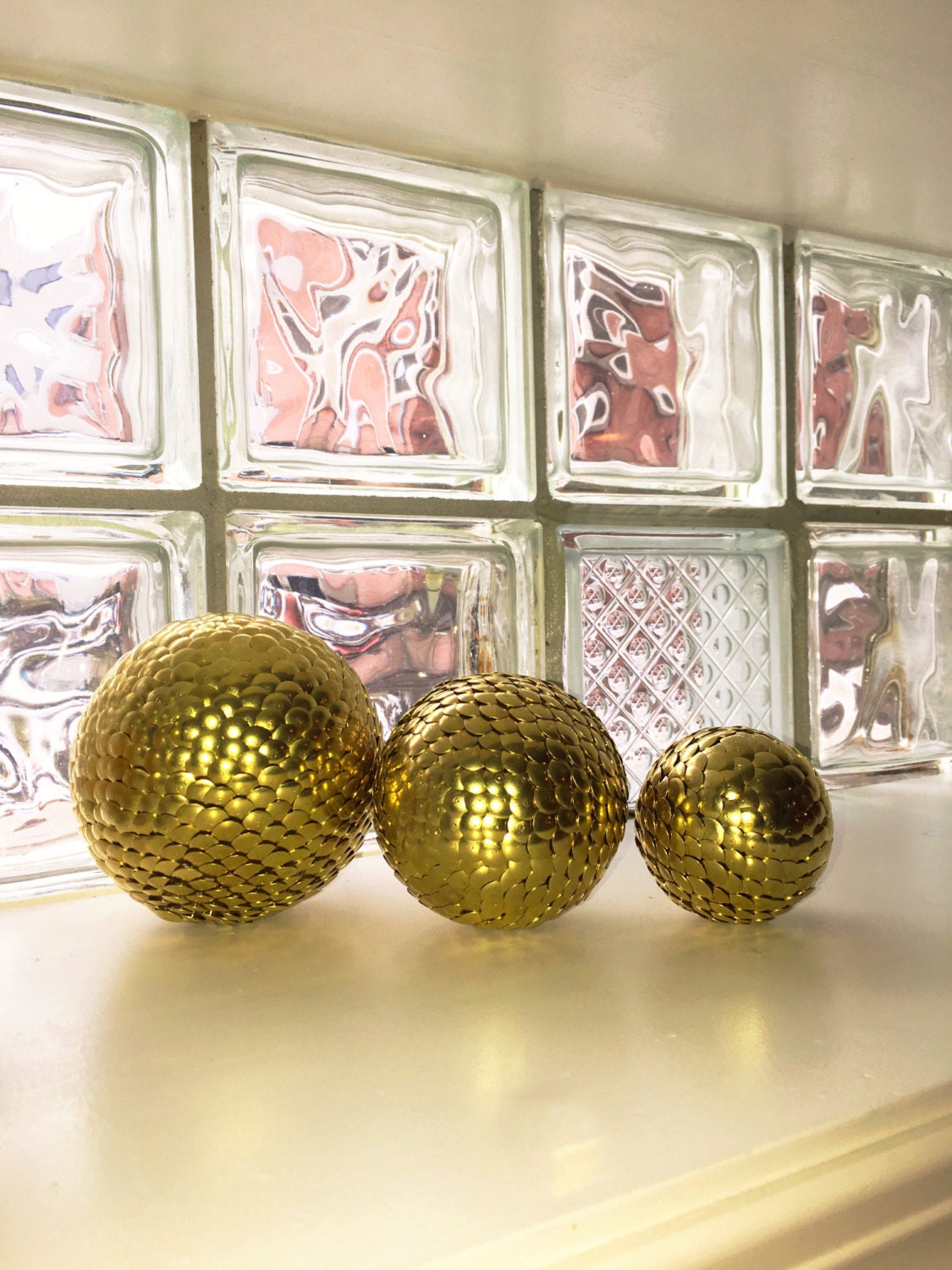 Gold decorative ball Gold Vase filler Gold crinkle ball