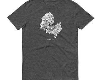 Geneva Shirt, Geneva, Switzerland, Geneva TShirt, Geneva Gift, Geneva Tee, Geneva Map, Switzerland Shirt, Switzerland Map, Swiss Gifts