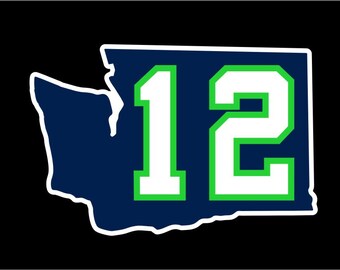 Seattle Seahawks Decal | Seahawks Sticker | 12th Man Decal | Go Hawks