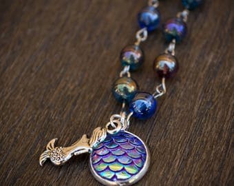 Purple Mermaid Necklace