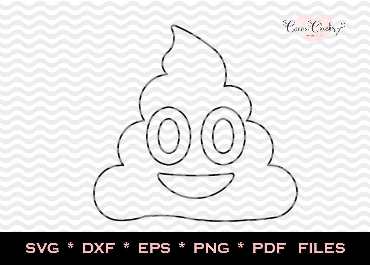 Download Emoji Poo / Emoji SVG / Poop Emoji / SVG Cutting Files / svg