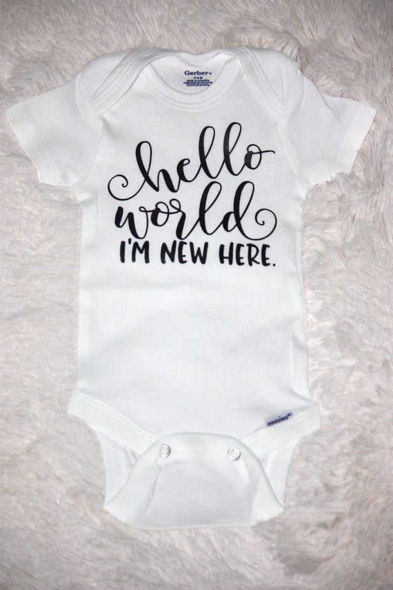 Hello world I'm new here onesie