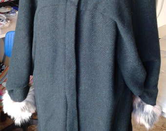 Autumn hand made wool coat