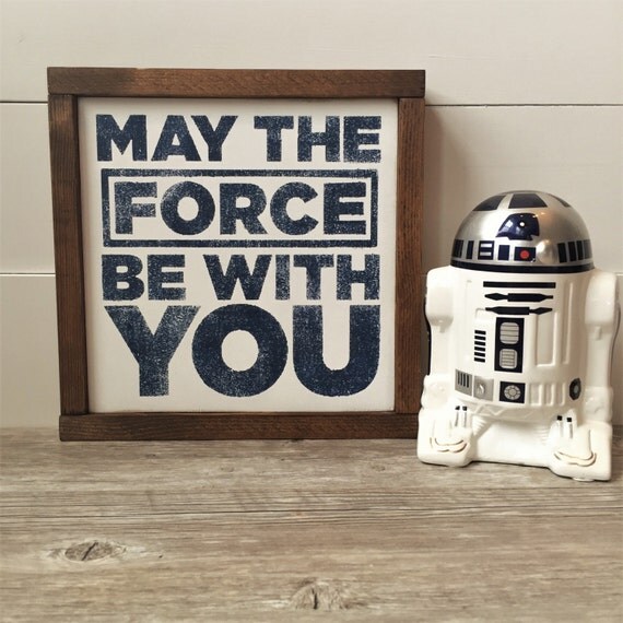 May The Force Be With You 12 Square Wall Decor   Il 570xN.1136292113 Ehc0 