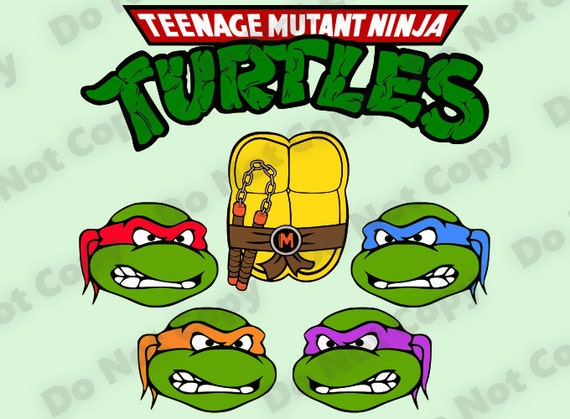 TMNT SVG Ninja Turtles svg Color-Layered Design Cutting Files