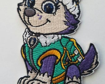 Everest inspired iron on patch, Paw Patrol iron on patch inspired