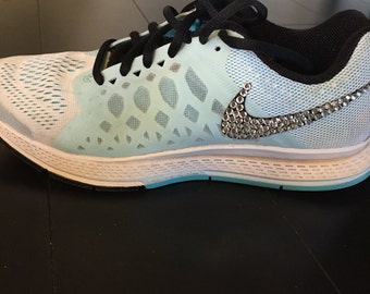 nike shoes with bling swoosh
