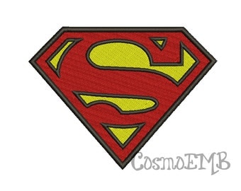 Superman Embroidery design Machine Embroidery - Digital INSTANT DOWNLOAD
