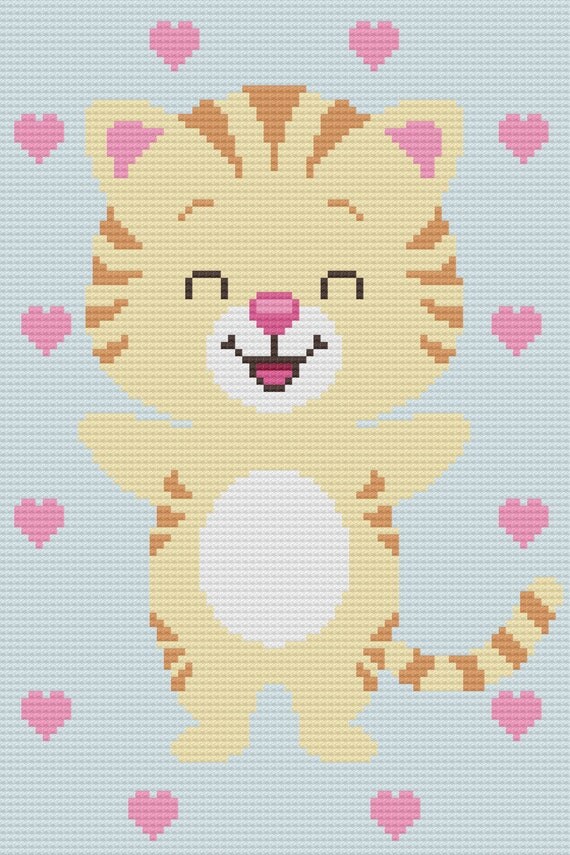 Cat C2C Crochet Afghan Blanket Pattern