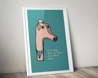 Wise Dogs Wisdom Not Sorry Illustration