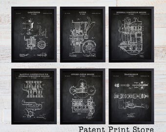Ford Patent Prints. Henry Ford Patent. Man Cave Art. Mancave. Ford Transmission Patent. Ford Poster. Car Patent Motor Patent. Engine. 141