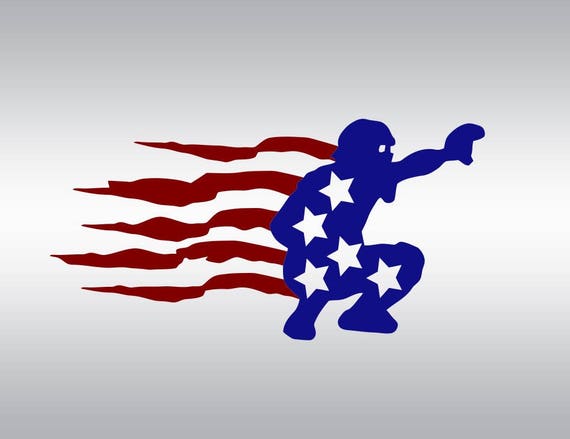 Softball american flag sport SVG Clipart Cut Files Silhouette Cameo Svg ...