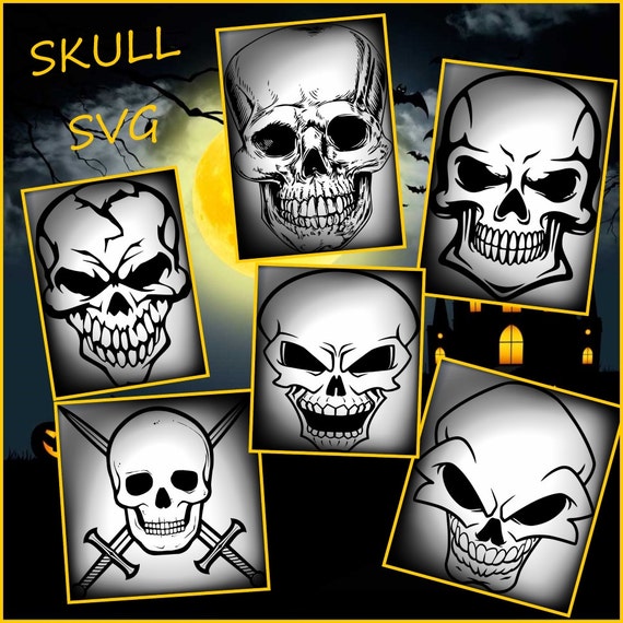 Download SKULL SVG Skul layered svg Skull Svg Png designs for