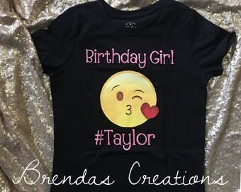 Emoji Birthday Shirt , Emoji birthday outfit, emoji tutu, emoji shirt , emoji customized shirt, Emoji Customized Shirt, Emoji Birthday Tutu