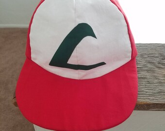Adult Sized Ash Ketchum Baseball Cap - Classic Ash Ketchum Hat from the Original Pokemon Series - Washable Cotton Pokemon Baseball Cap