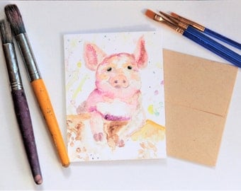 Piggy Note Cards (Set of 10)