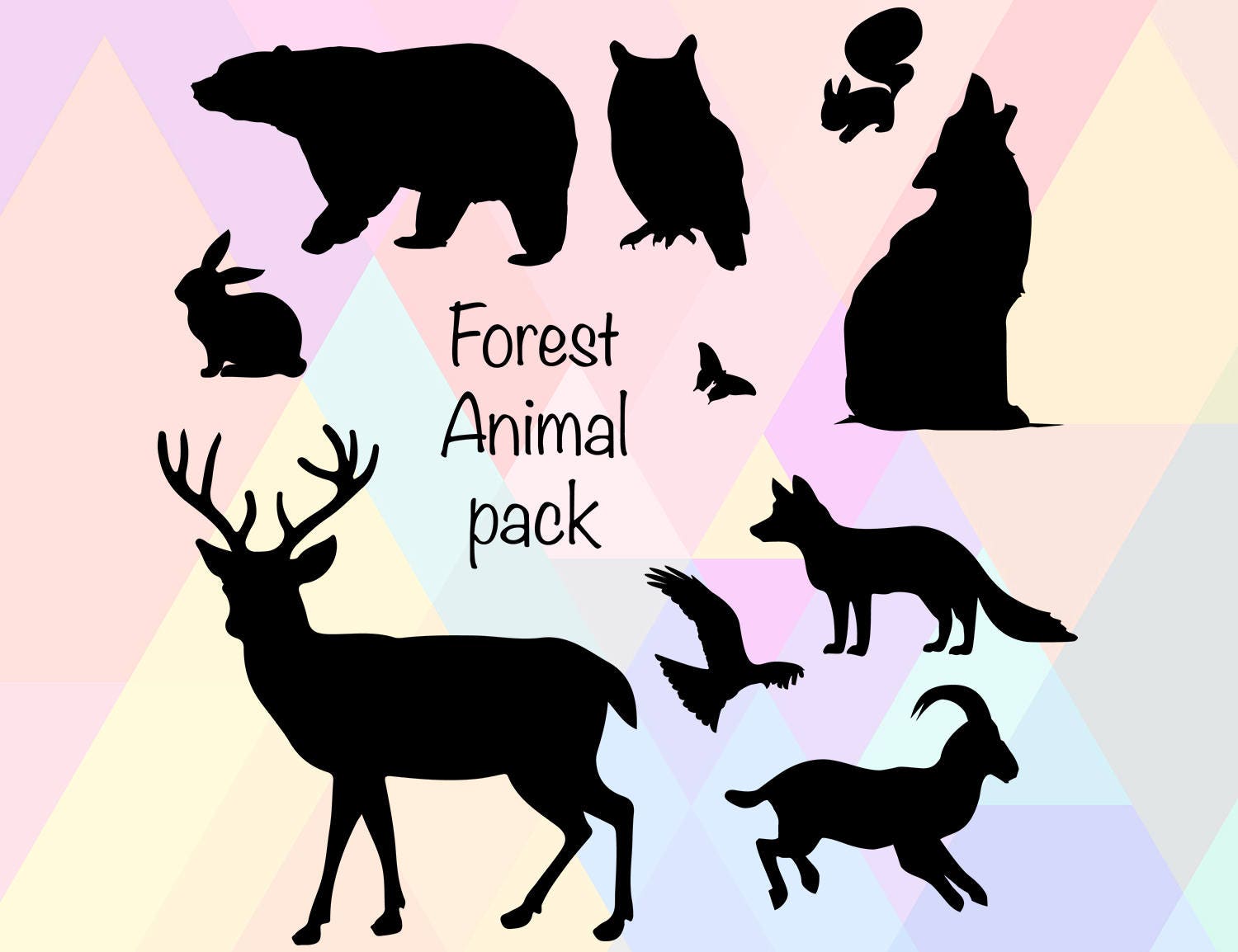 Download Forest Animal Cut Files | Forest Animal Cricut | Forest ...