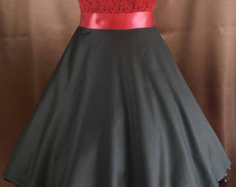 Rockabilly 50s Prom Gown registry corset lace