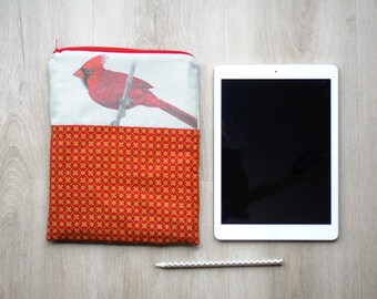 Dress handkerchief, cover, case, bag, case padded 21 x 26 cm Cardinal