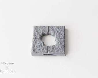 DragonLock 3D Terrain - Standard 2x2 Tile w/ Hole - 28mm Scale