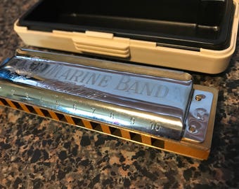 Marine Band Harmonica with Original Case G