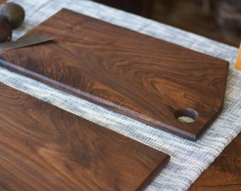 Oversized Solid Walnut Serving Tray - Light Cutting Board