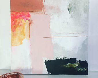 Modern abstract painting acrylic