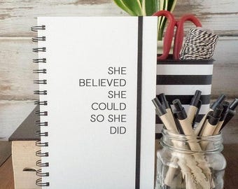 Graduation gift, writing journal, Mothers day gift for her, high school graduation, bullet journal weekly planner sketchbook friend gift SB1