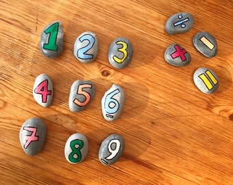 Maths Pebbles (Set of 15)