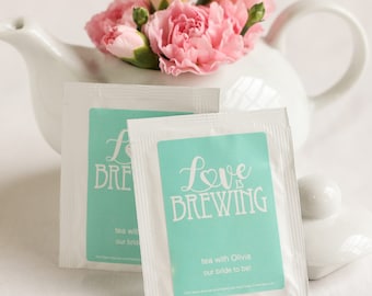 Personalized Wedding Tea Bag Favors